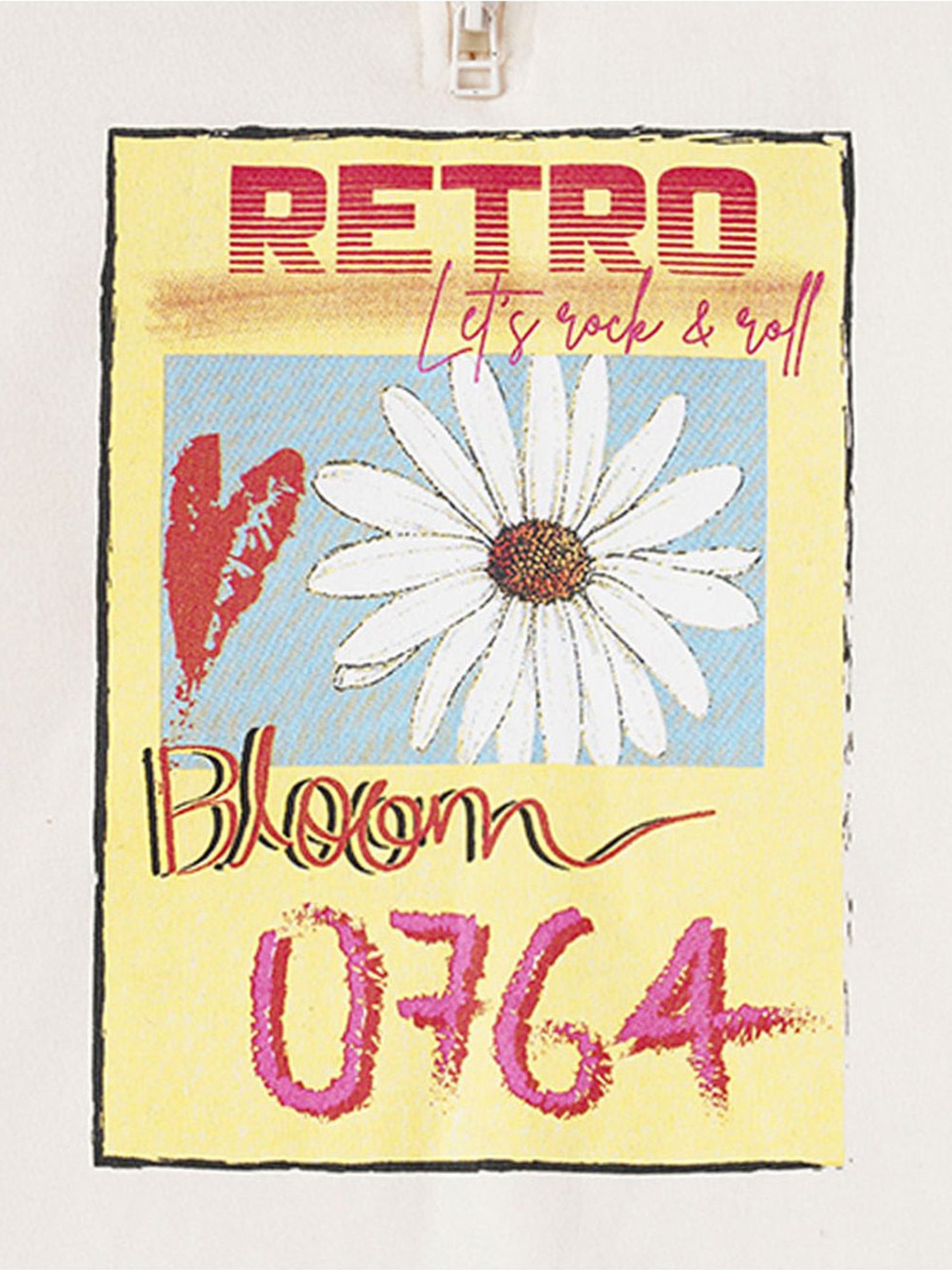 Edheads Kids White Cotton Printed Full Sleeves Sweatshirt