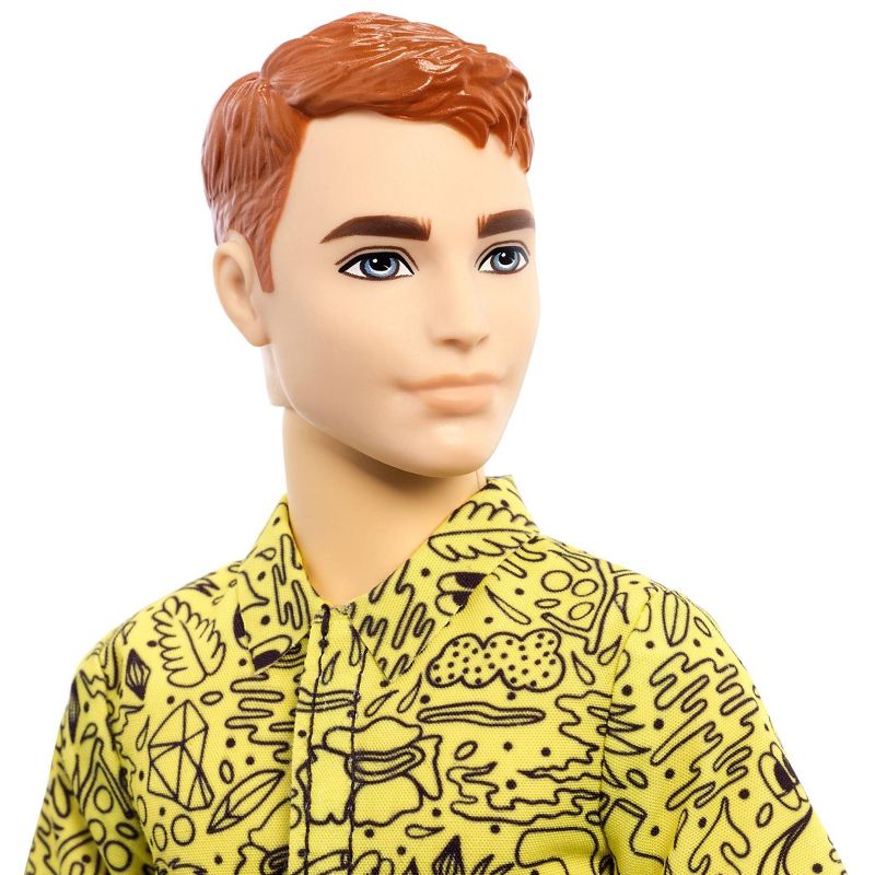 Barbie Fashionistas Ken Doll - Blue Tropical-Print Shirt