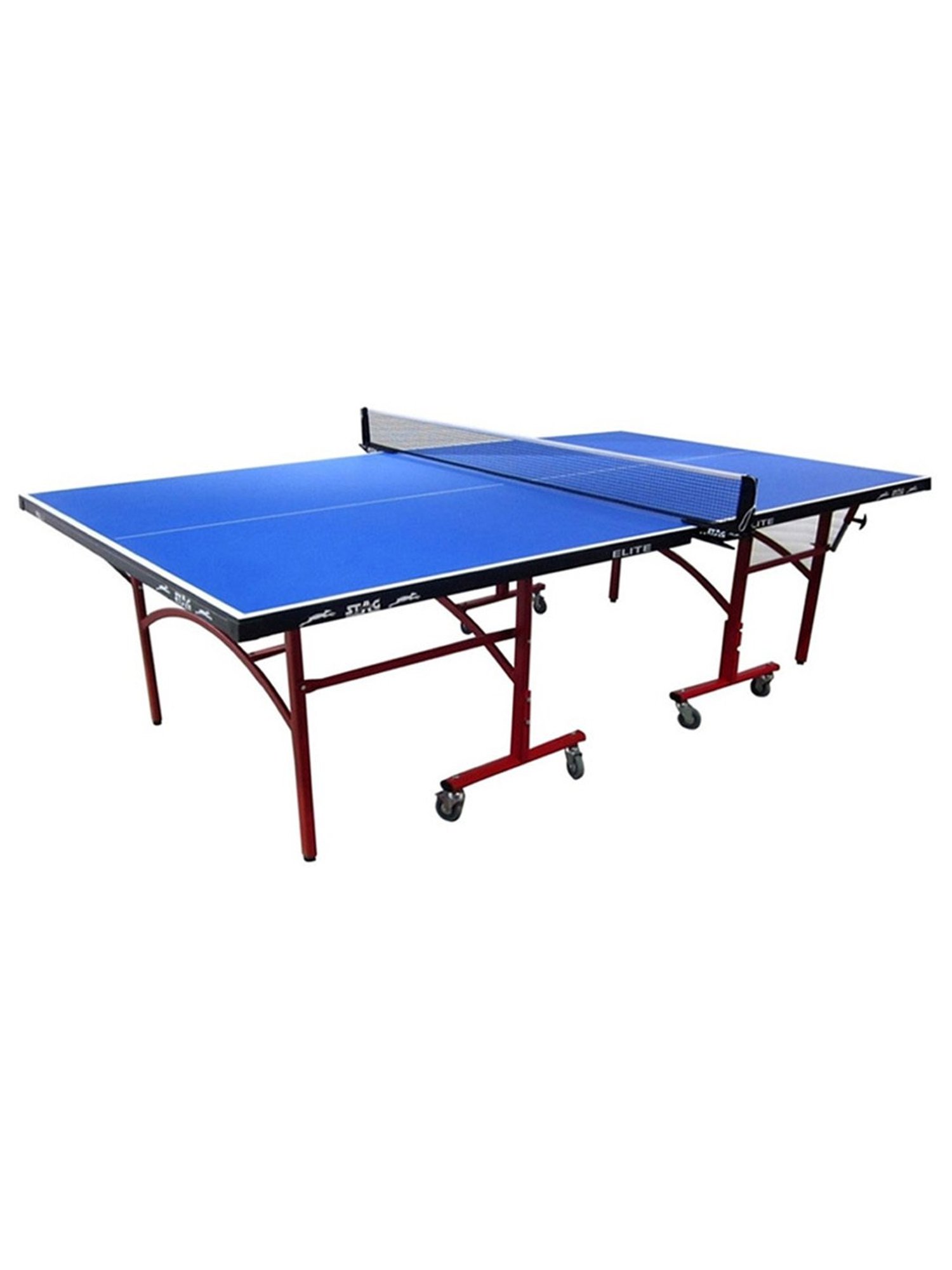 Stag Global Elite 22mm Professional Quick Easy Setup Table Tennis Table (Blue)