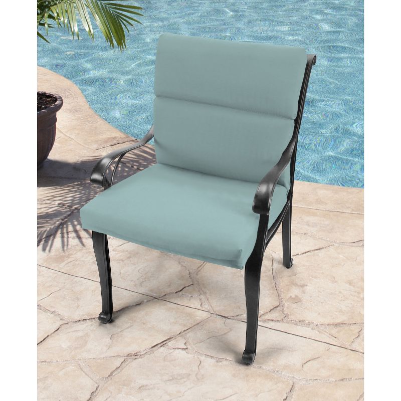 Outdoor French Edge Dining Chair - Misty Waterfall - Jordan Manufacturing