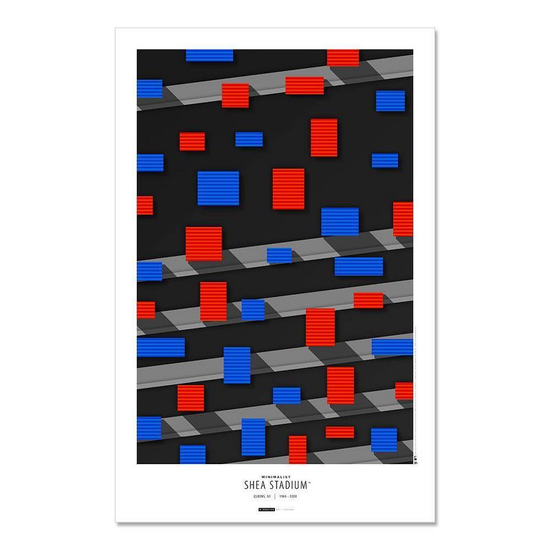 MLB New York Mets Sheaf Stadium Art Poster