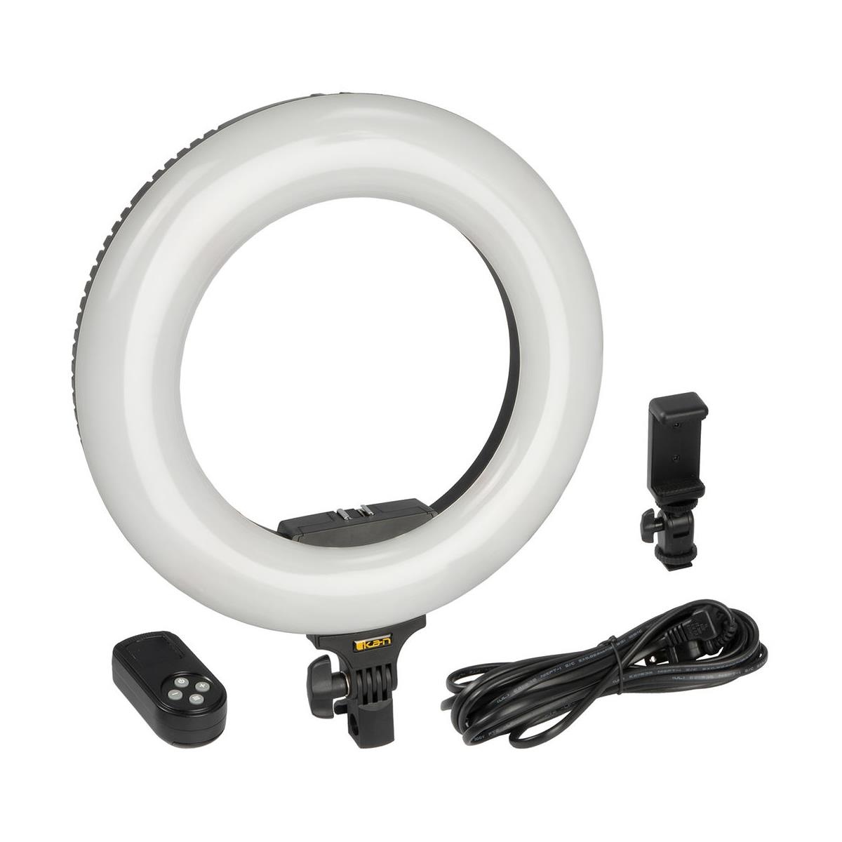 ikan Oryon 14" Bi-Color 3200K-5600K Ring Light with Smart Phone Holder and Bag