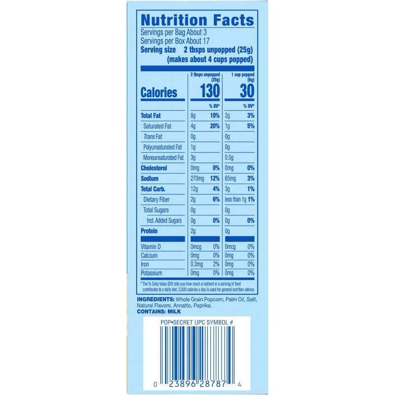 Pop Secret Double Butter Microwave Popcorn - 6ct