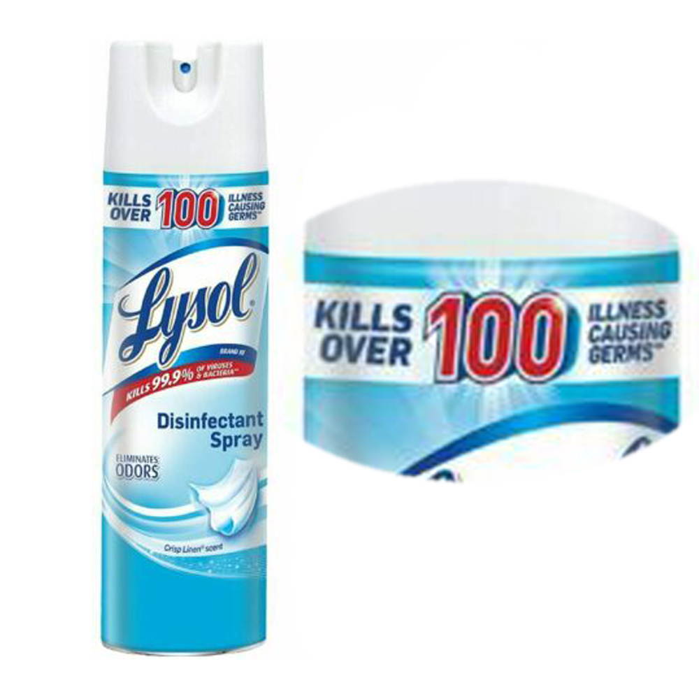 Professional LYSOL Brand 74828EA, Disinfectant Spray, Crisp Linen, 19 oz Aerosol Can