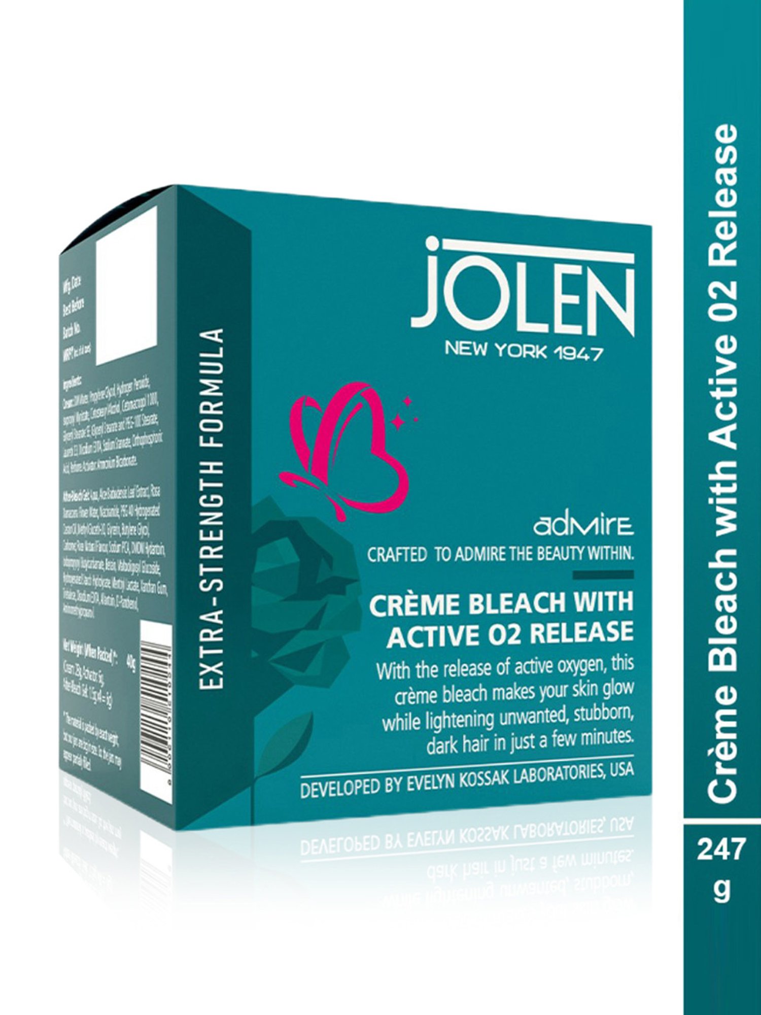 Jolen New York Creme Bleach with Active O2 Release - 247 gm