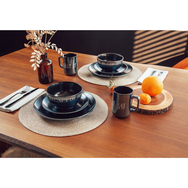Robe Factory LLC Star Wars The Mandalorian 8-Piece Limited Edition Stoneware Dinnerware Set