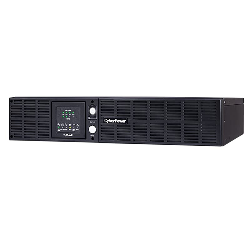 CPS1500AVR Smart App LCD UPS System, 1500VA/900W, 8 Outlets, AVR, 2U Rack/Tower,Black