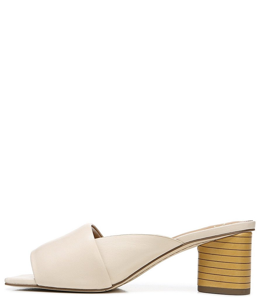 Sarto by Franco Sarto Violet Leather Square Toe Mules