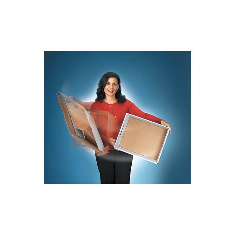 STOR/File Medium-Duty Storage Boxes, FastFold, Lift-Off Lid, Letter, 4 Pack (0070104)