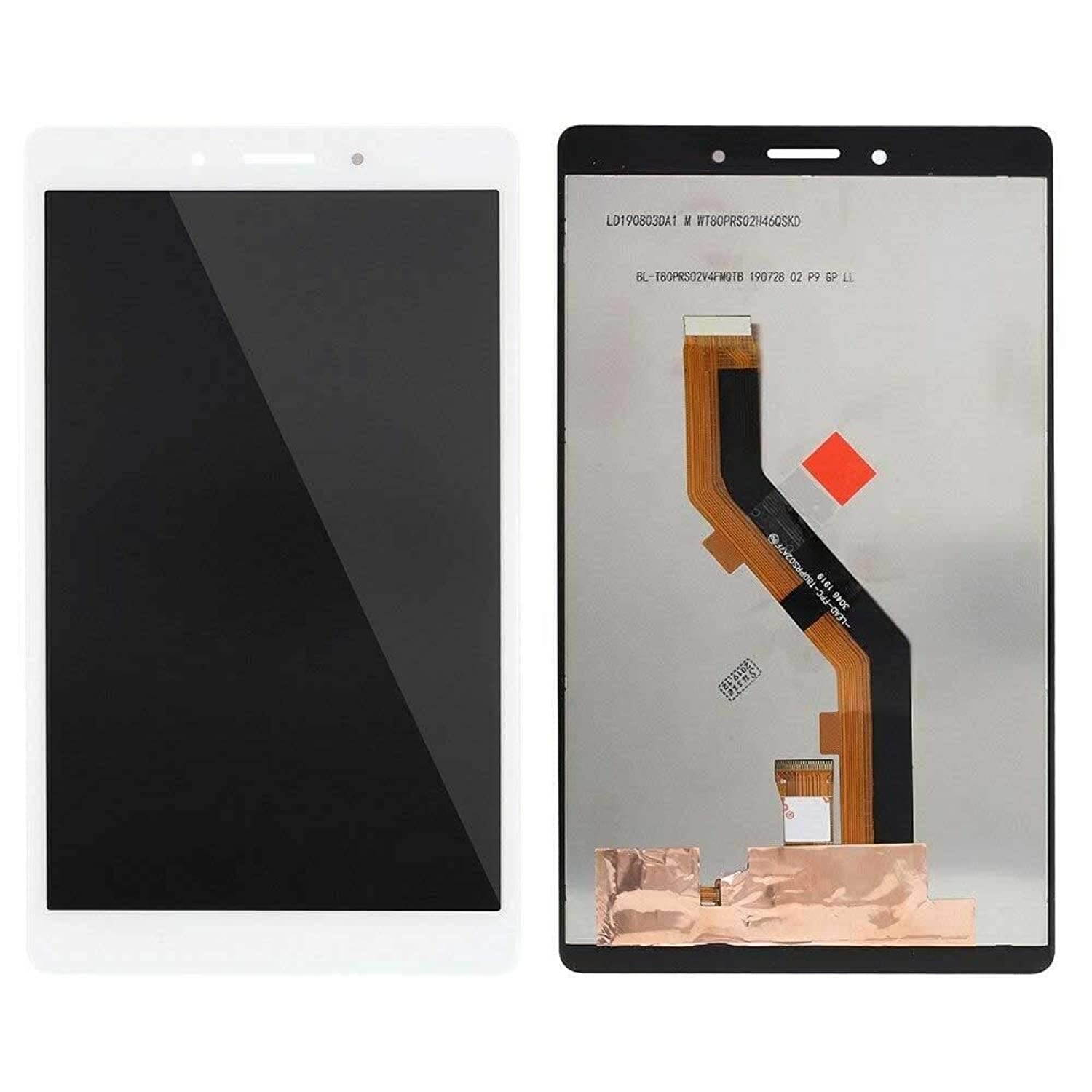 LCD Display Touch Screen Digitizer Glass Assembly Replacement for Samsung Galaxy Tab A 8.0 Wi-Fi 2019 SM-T290 T290 + Free Tool (White)
