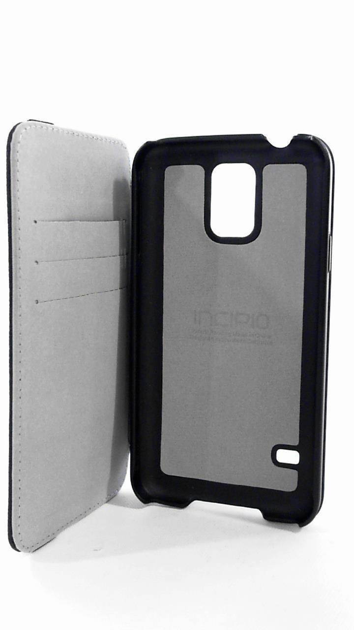 Incipio Watson 2 in 1 Wallet Folio With Removable Snap on Case-SAMSUNG GALAXY S5-Black