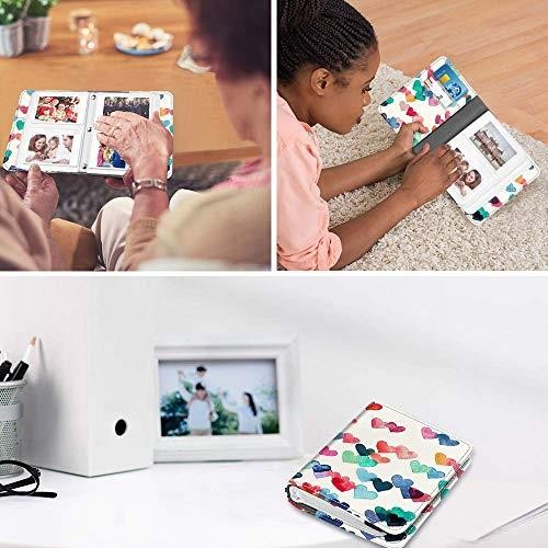 Mini Photo Album for Fujifilm Instax 3Inch Film 104 Pockets Photo Album for Fujifilm Instax Mini 9 Mini 8 Mini 90 Mini 25 Mini LiPlay Mini Link Printer Polaroid Snap PIC300 Raining Hearts