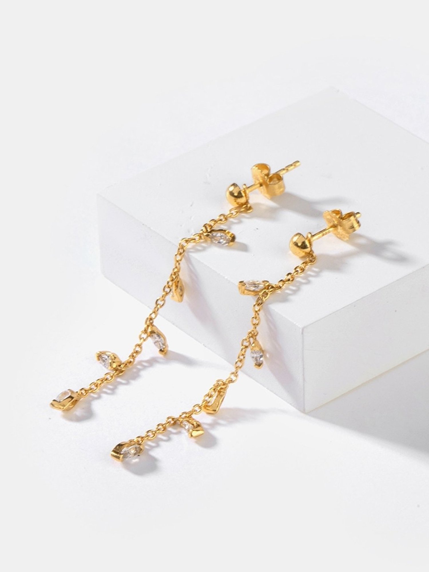 Shaya 92.5 Sterling Silver Trailing Vines Earrings for Women