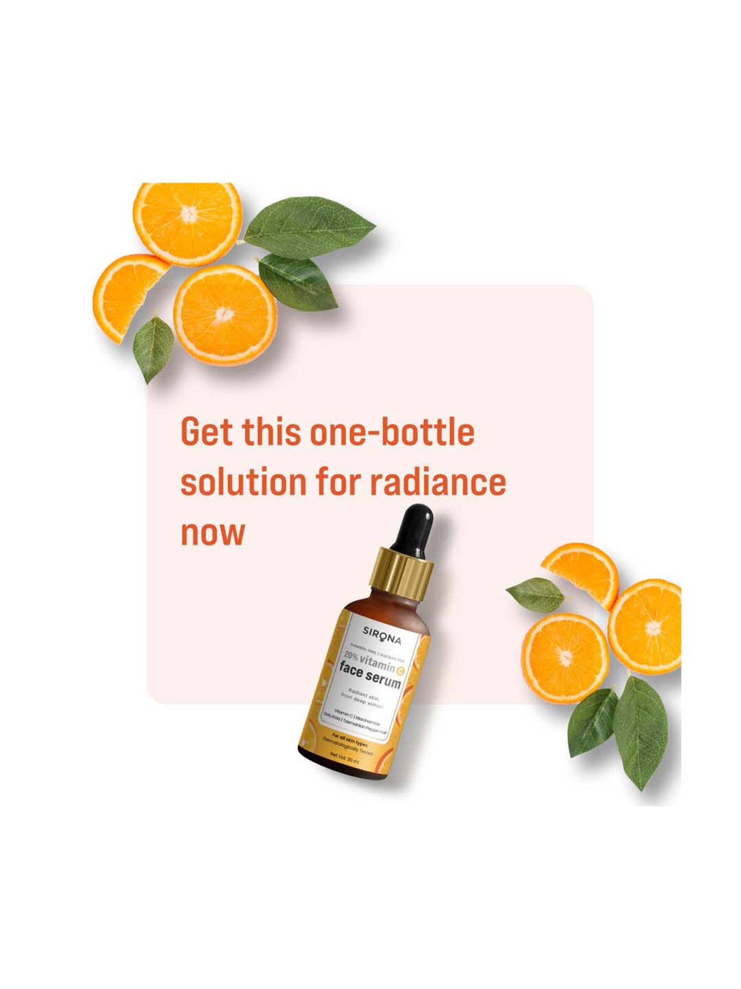 Sirona Vitamin C Face Serum for Skin Damage - 30 ml