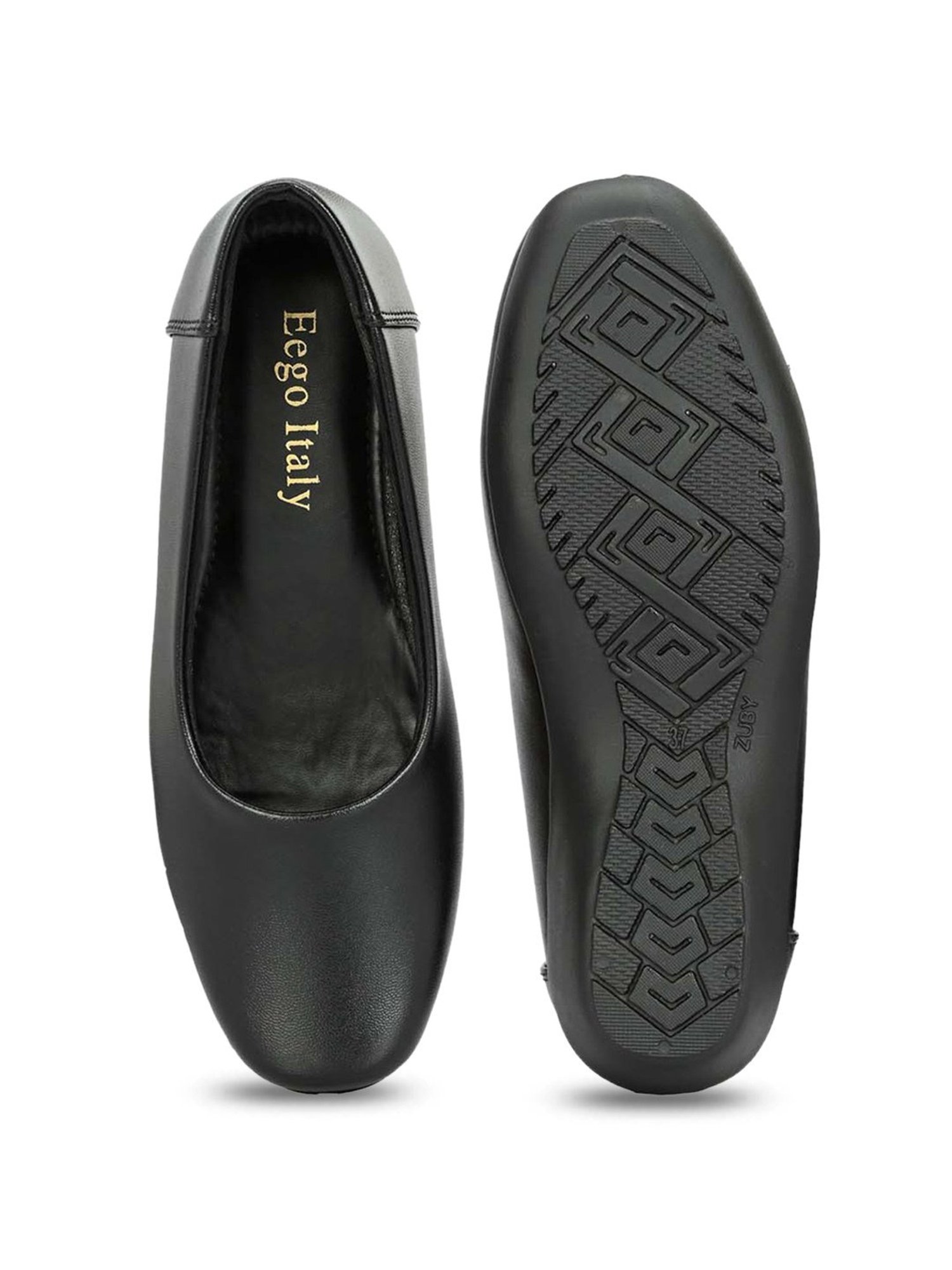 Eego Italy Women's Black Wedge Pumps