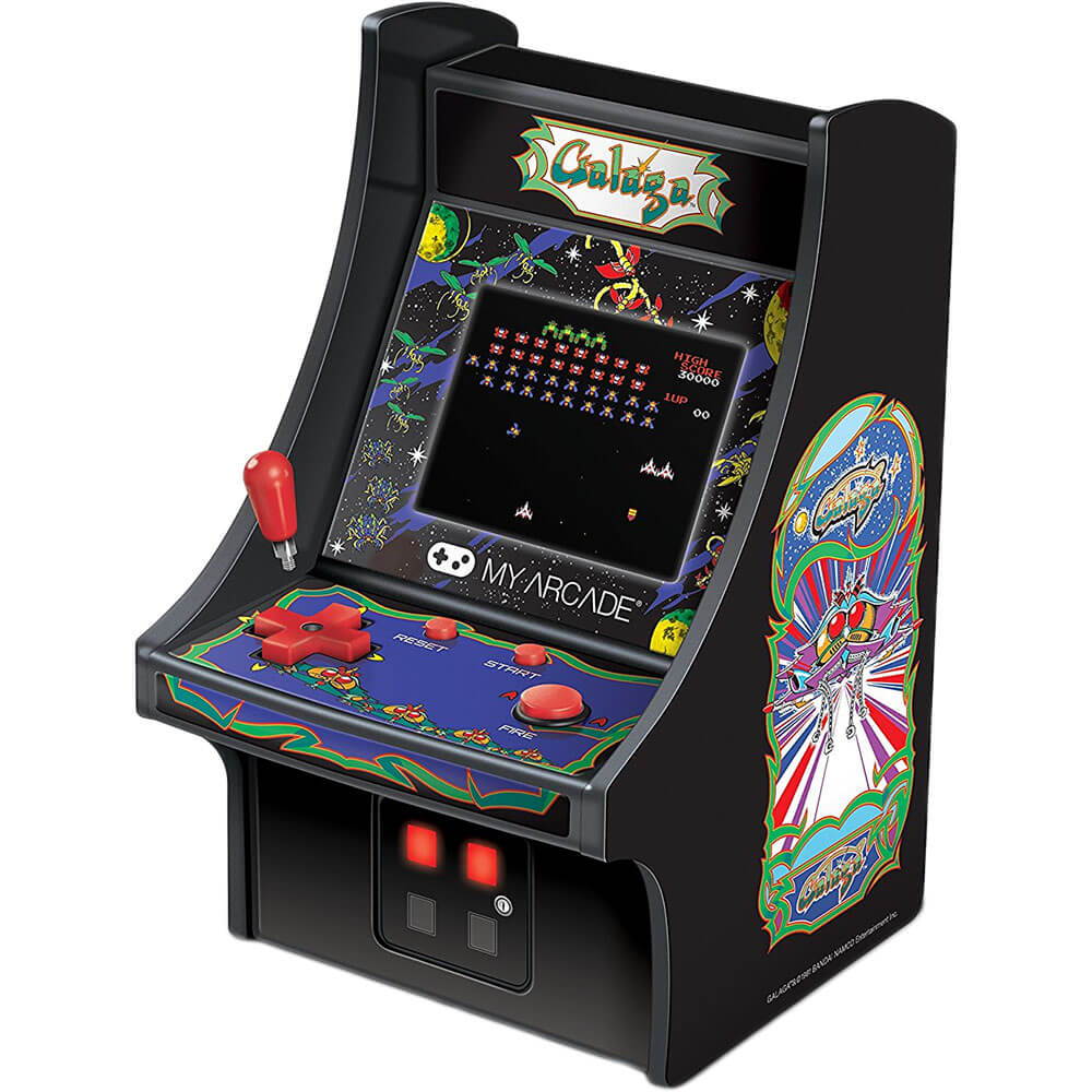 MY ARCADE BANDAI NAMCO GALAGA 6" Micro Arcade Machine Portable Handheld Video Game