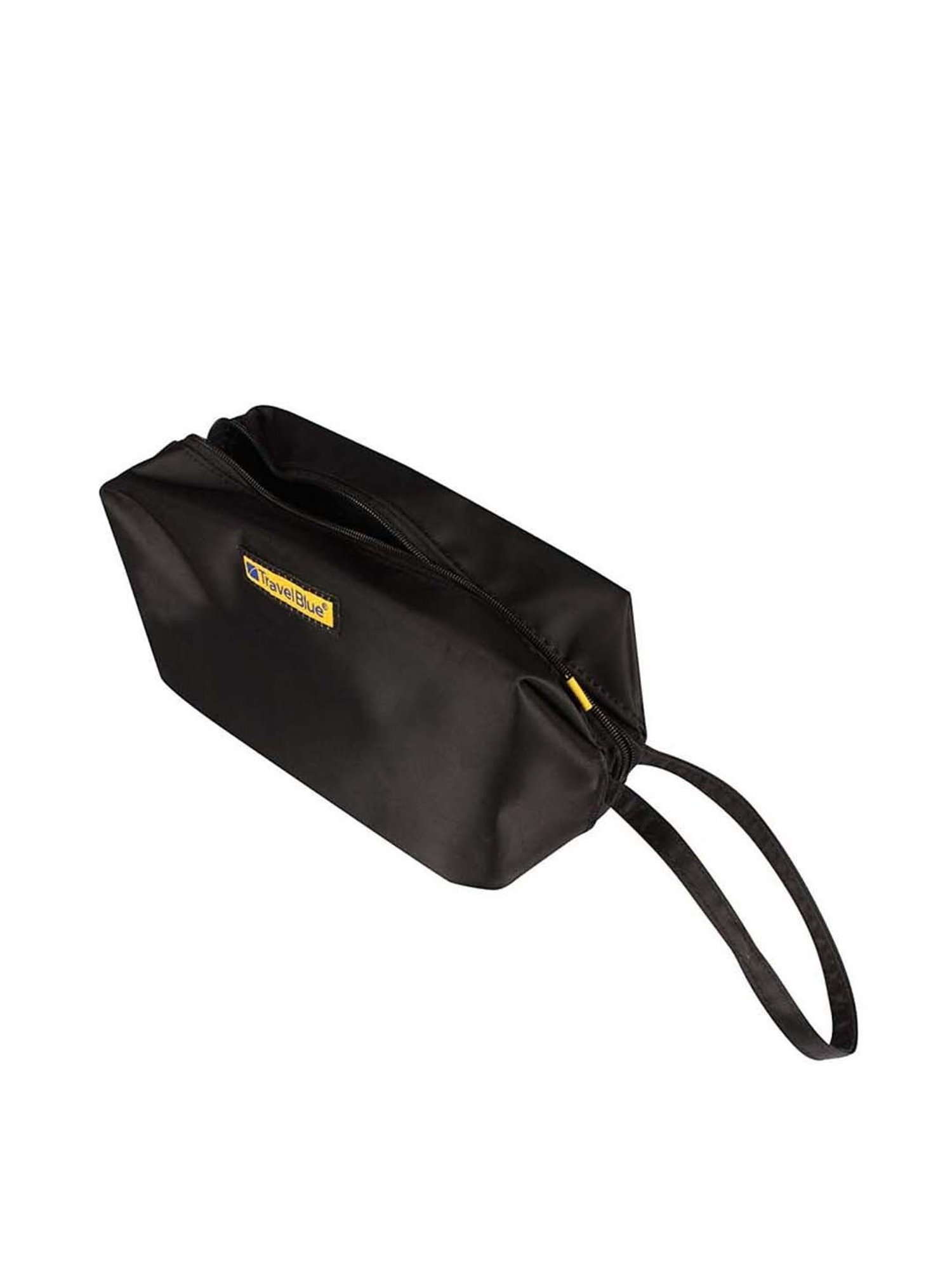 Travel Blue Black Solid Pouch