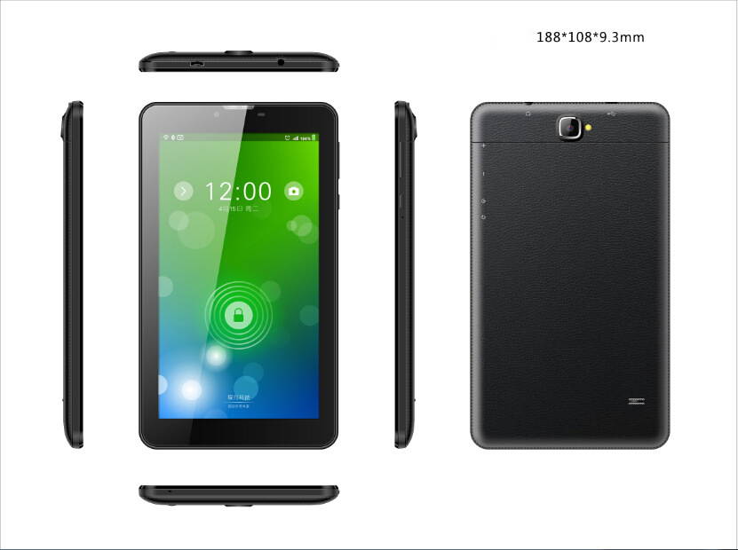 Mini Tablet 7 Inch MTK8321 3G 1.3GHz 7 Inch 3-5 hours Tablet Black TABLET-706-B