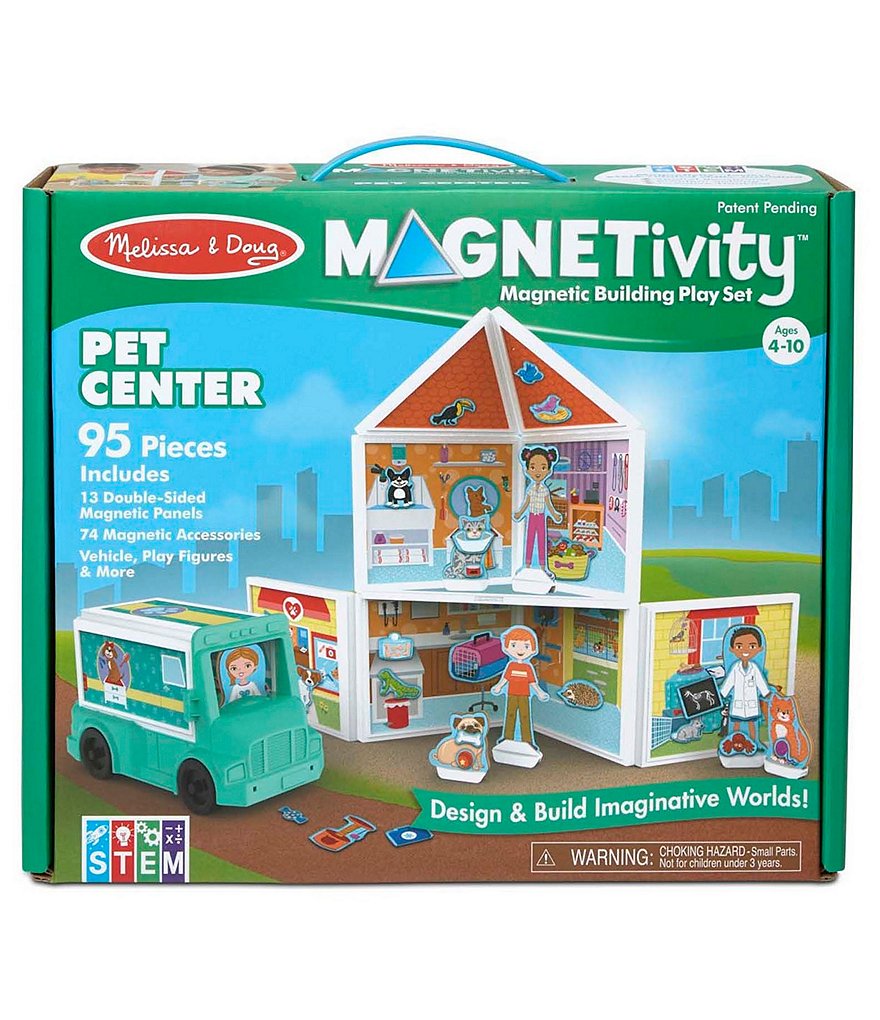 Melissa & Doug STEM Magnetivity&trade; Pet Center Building Play Set