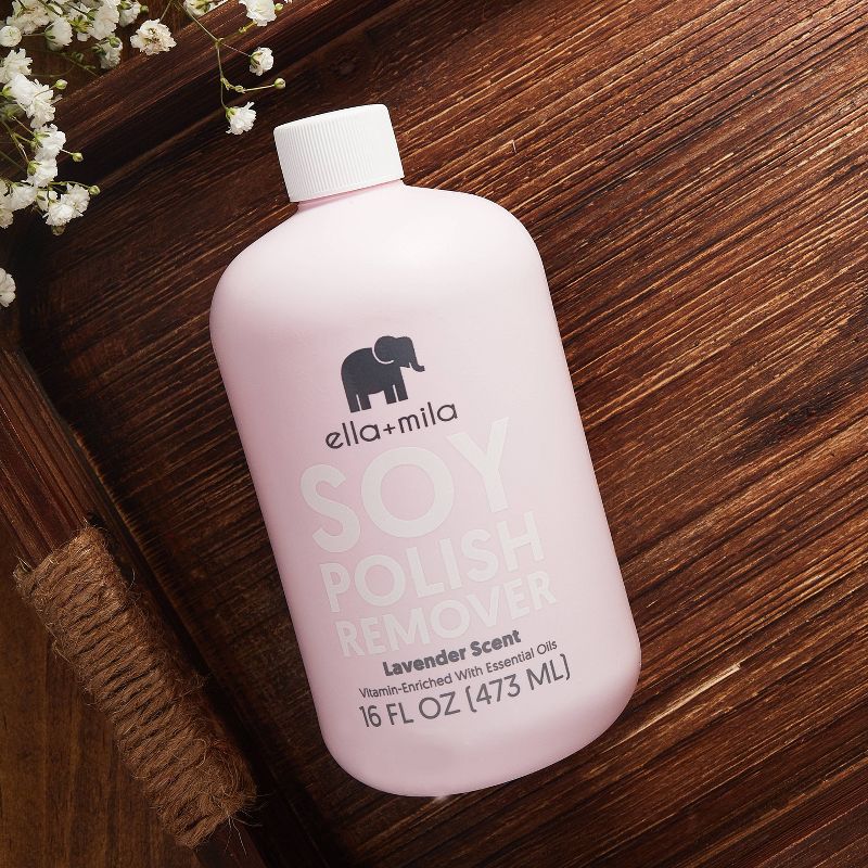 ella+mila Nail Care Soy Nail Polish Remover - 16 fl oz