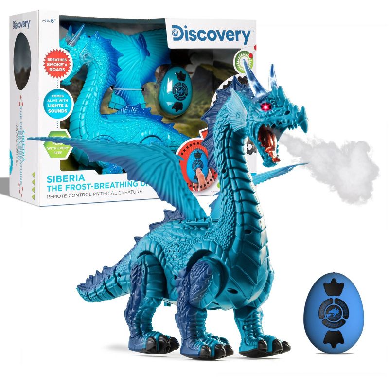 Discovery Kids Remote Control Dragon - Smoke Blue