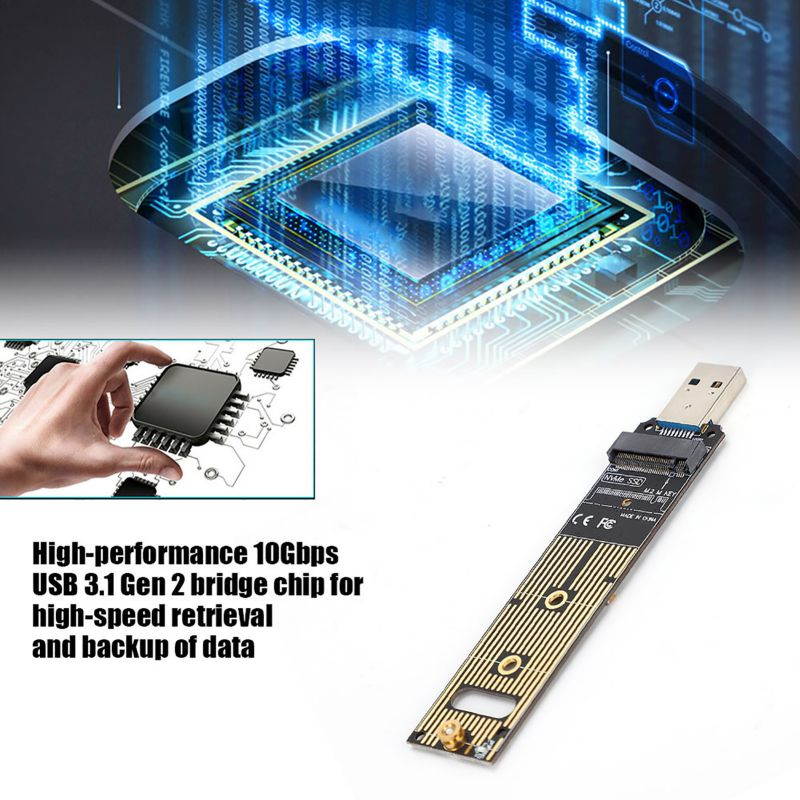 M.2 NVME SSD To USB Adapter Board Hard Disk Converter Board SSD Adapter Card