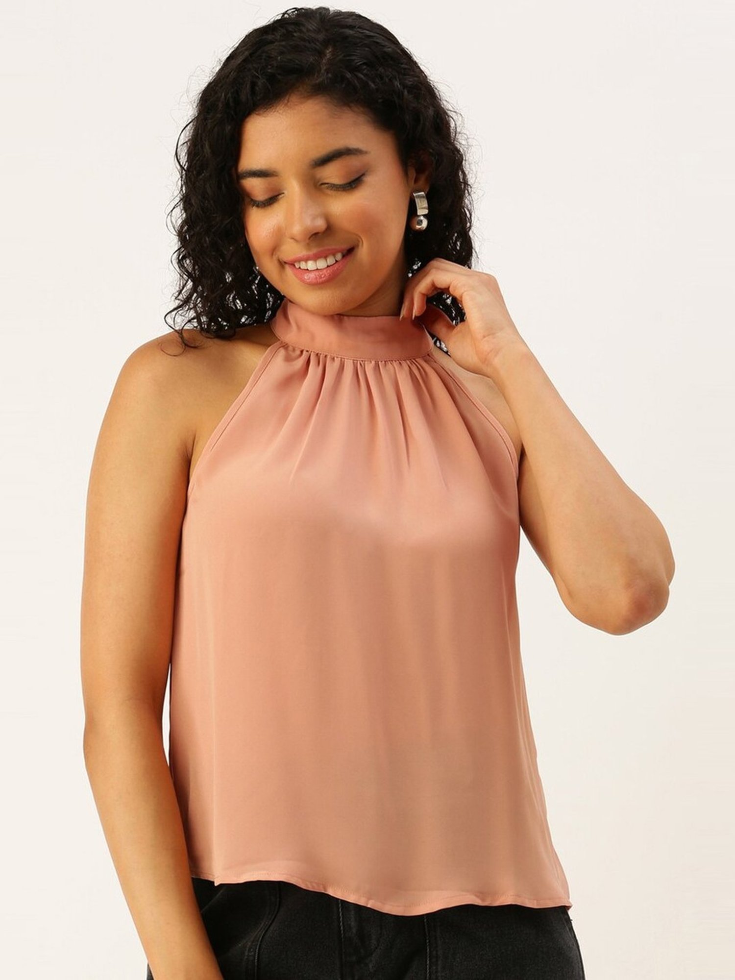 Forever 21 Peach Sleeveless Top