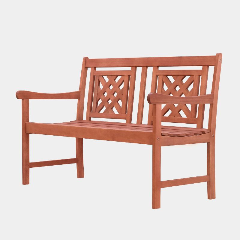 Malibu 4pc Wood Outdoor Patio Dining Set - Tan - Vifah