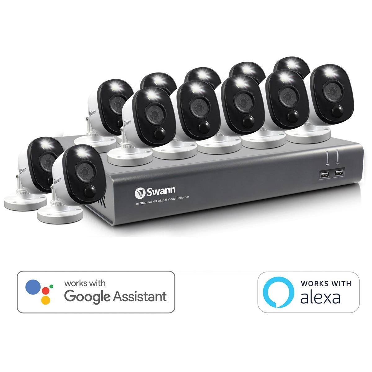 12 Camera 16 Channel 1080p Full HD DVR Security System