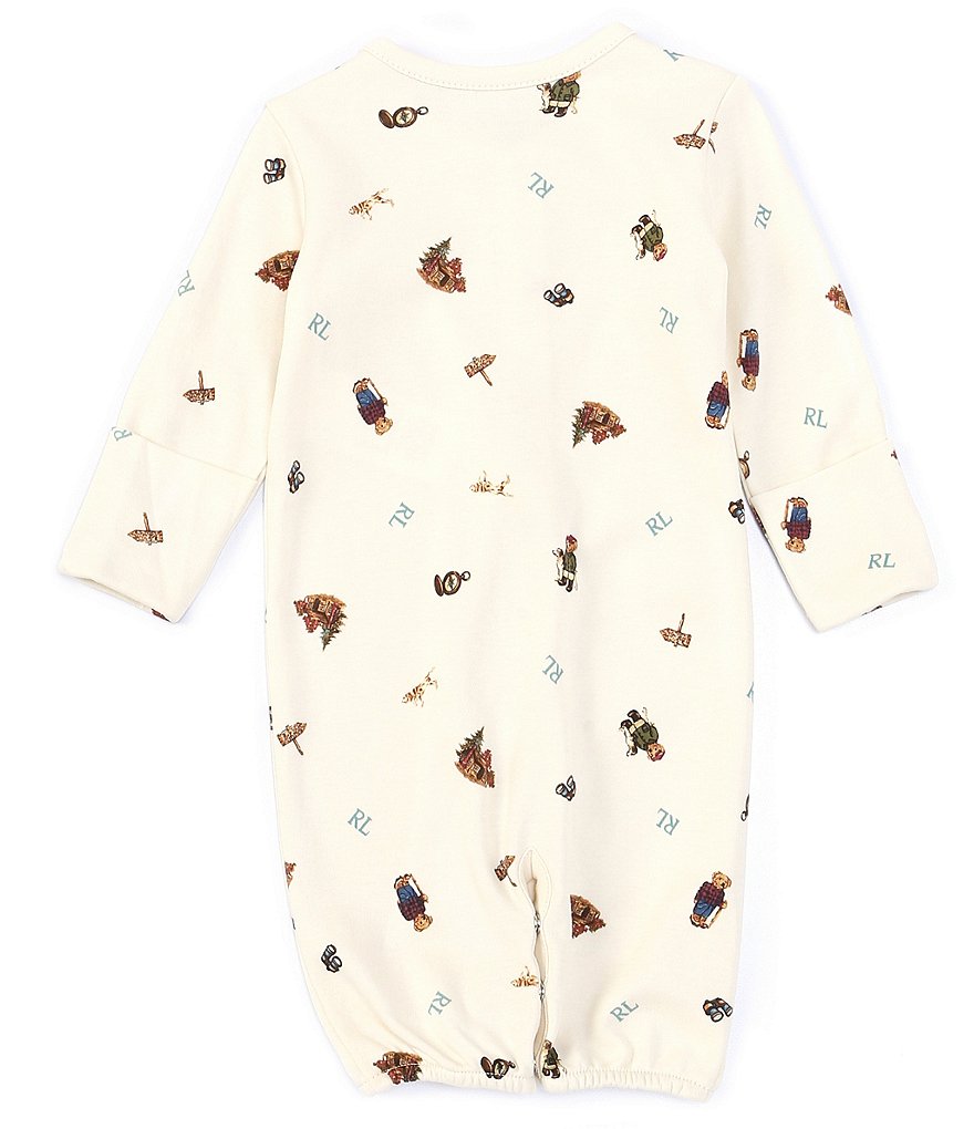 Luvable Friends Baby Boy Cotton Long-Sleeve Gowns 3pk, Little Man, 0-6 Months