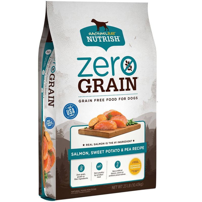 Rachael Ray Nutrish Zero Grain Salmon & Sweet Potato Recipe Dry Dog Food - 23lbs