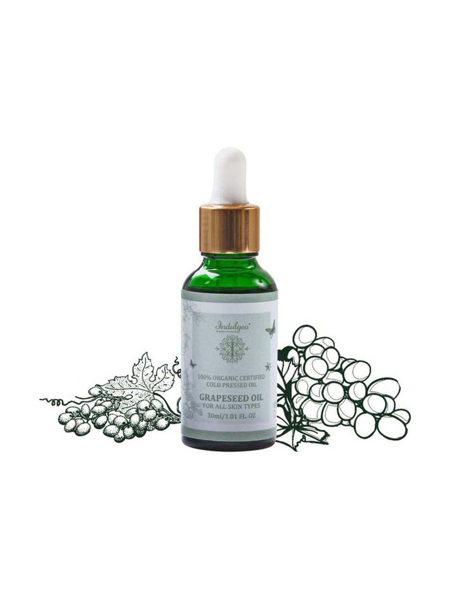 Indulgeo Essentials Grape Seed Oil - 30 ml