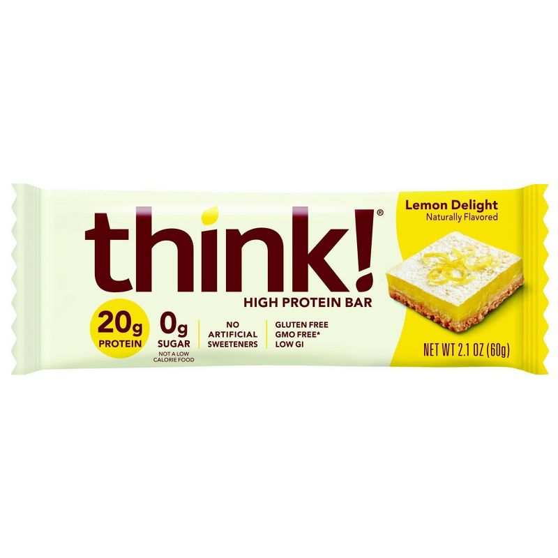 think! High Protein Lemon Delight Bars - 2.1oz/5ct