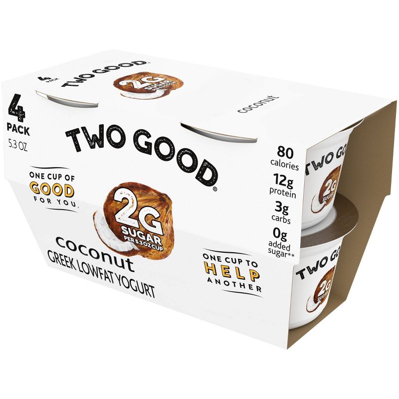 Two Good Coconut Greek Yogurt - 4pk/5.3oz Cups