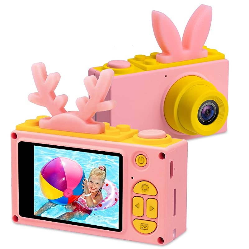 Digital Cameras for Boys Girls HD 1080P Video Camera for Children Selfie Camera Toy Cameras Mini Child Camcorder for Age 6+ Boys/Girls Pink
