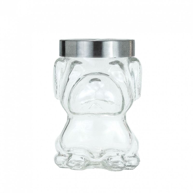 Amici Pet Mad Dog Glass Food Canister, 48oz