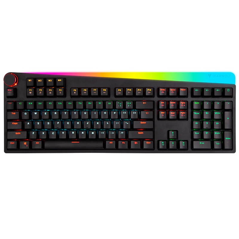 Durgod Taurus K320 TKL Mechanical Gaming Keyboard - 87 Keys - Double Shot PBT - NKRO - USB Type C (Cherry Blue, White)