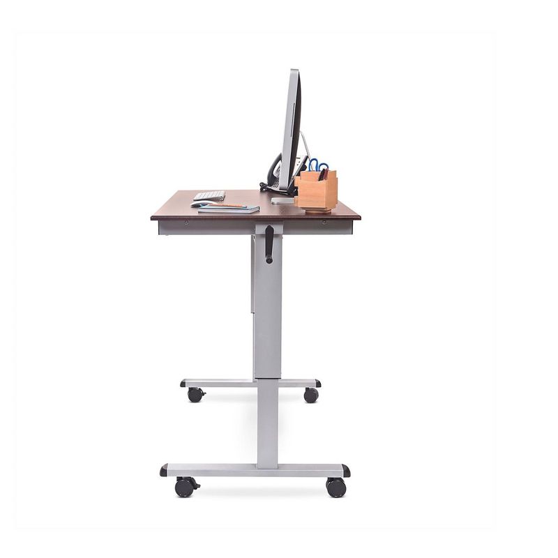 Luxor 48W Adjustable Desk, Laminate Wood STANDUP-CF48-DW