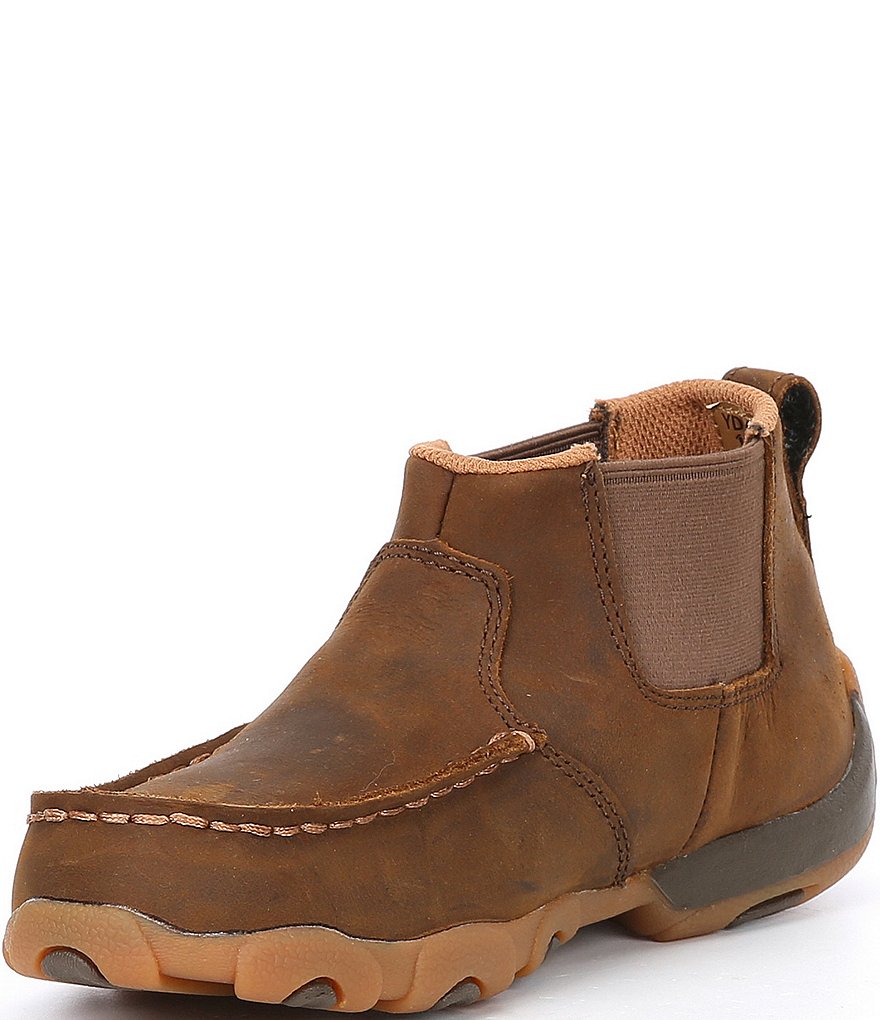 Twisted X Boys' Double Gore Driving Moc Boots (Youth)