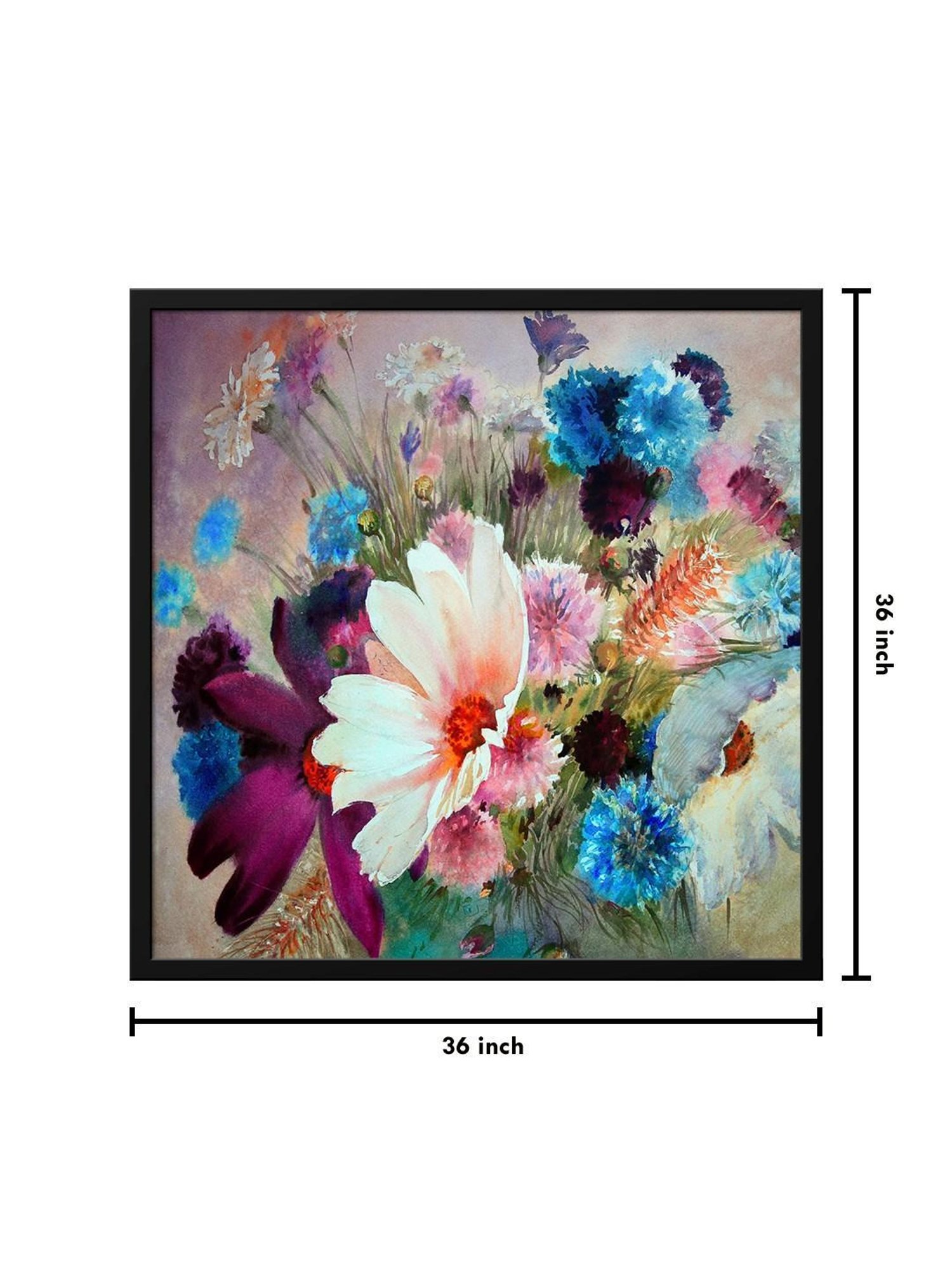 999Store Printed Multicolor Canvas Wall Art