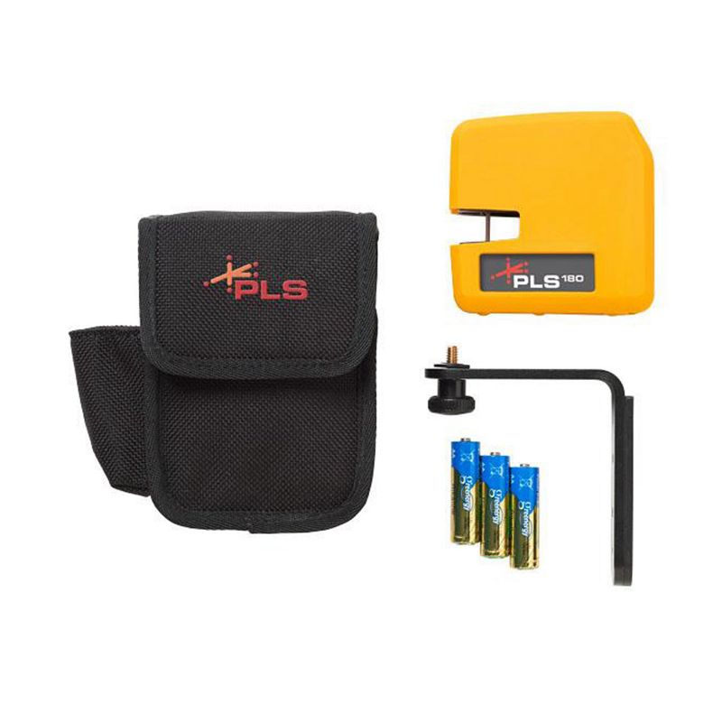 Pacific Laser Systems PLS-60521N Red Self-Leveling Cross Line Laser Level Professional Grade Durable Home Improvement Tool, Yellow