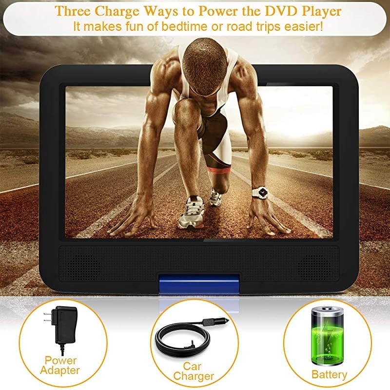 Hard Carrying Travel Storage Case, for DBPOWER 10.5" Portable DVD Player (Black-New Version)