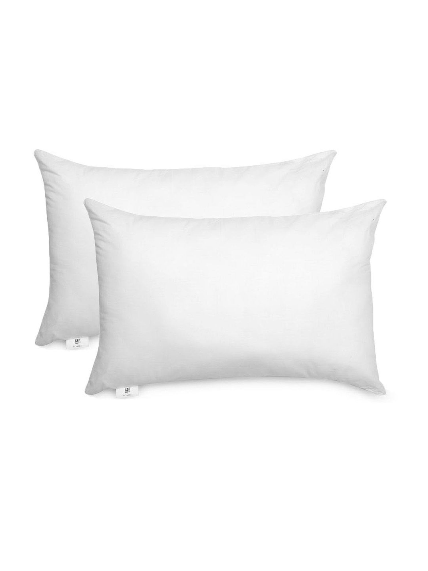 Romee White Microfibre Solid Cushions