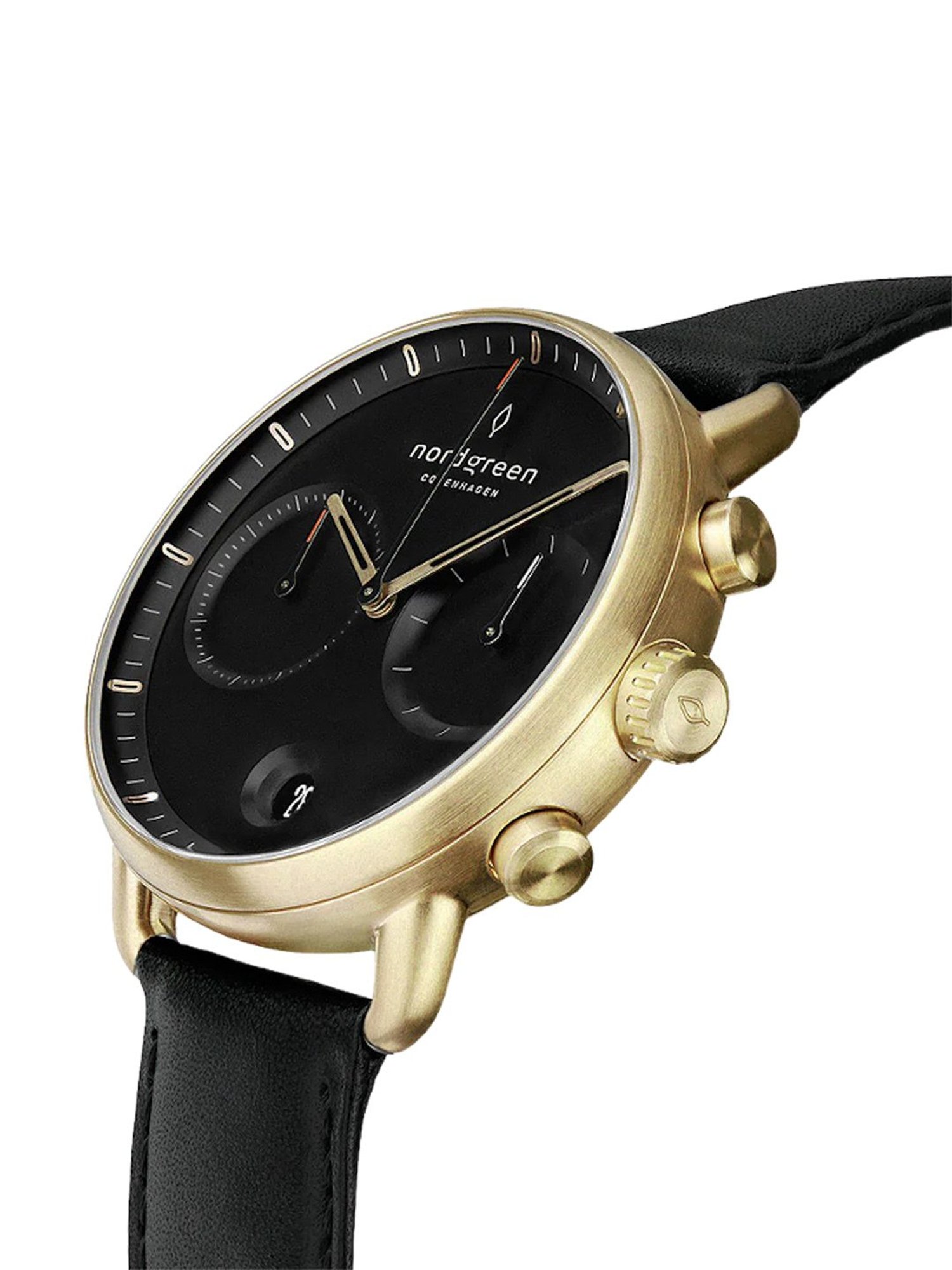 Nordgreen PI42GOLEBLBL Pioneer Chronograph Watch for Men