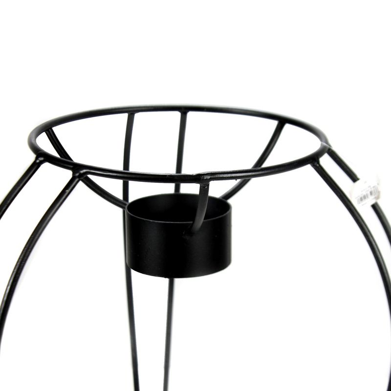 Home & Garden 17.25" Black Metal Gazing Ball Stand Holder Outdoor Patio Carson Home Accents  -  Decorative Easels Or Stands