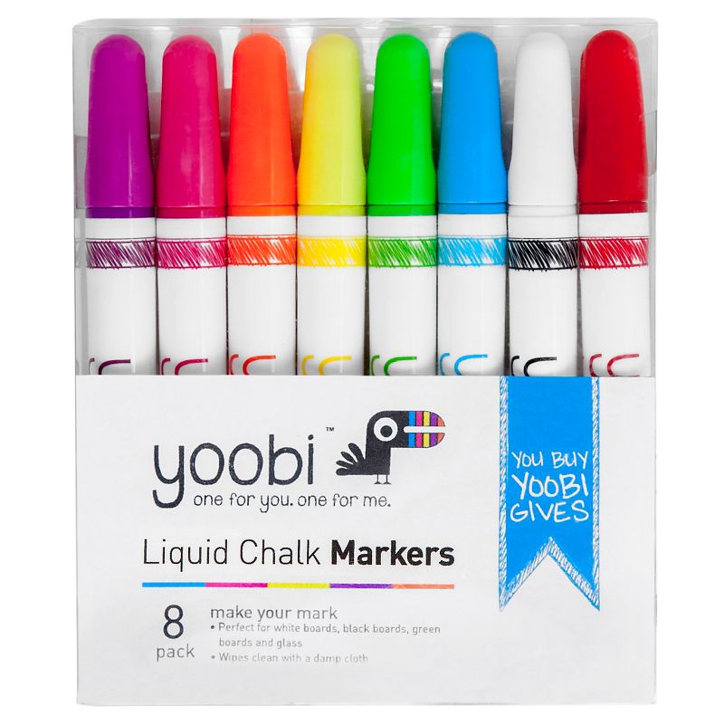 Liquid Chalk Markers - Multicolor, 8 Pack - Yoobi™