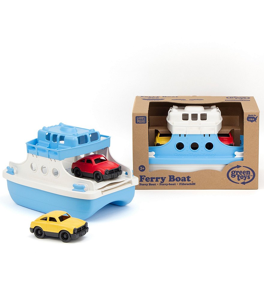 Green Toys Ferry Boat with Mini Cars Pool Toy