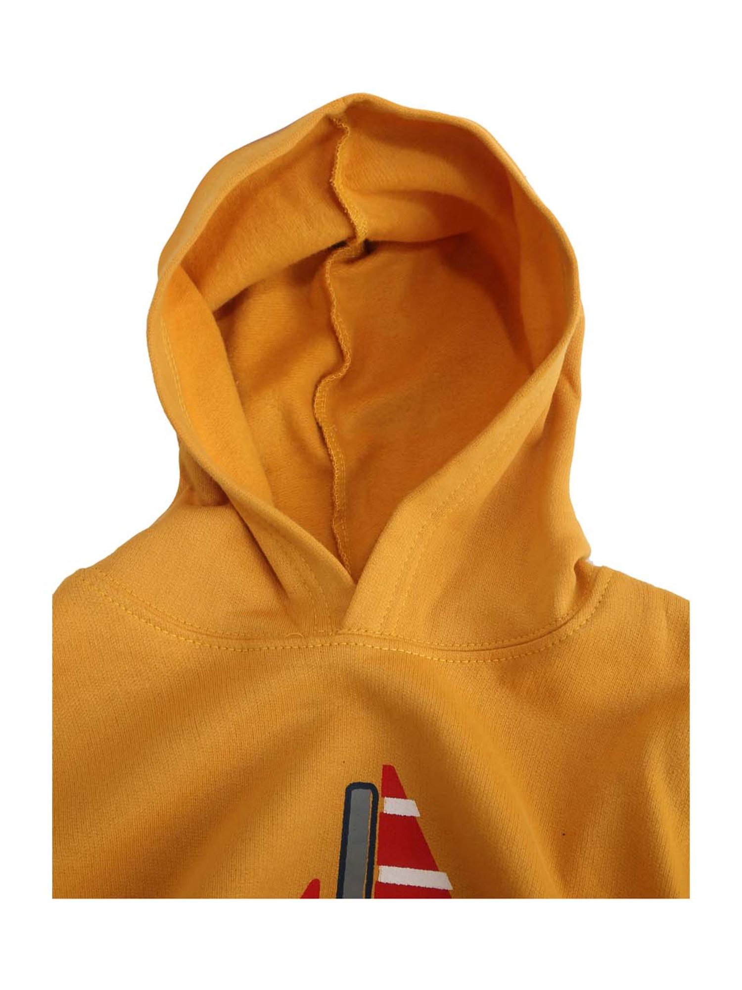 Kids Craft Yellow Printed Hoodie