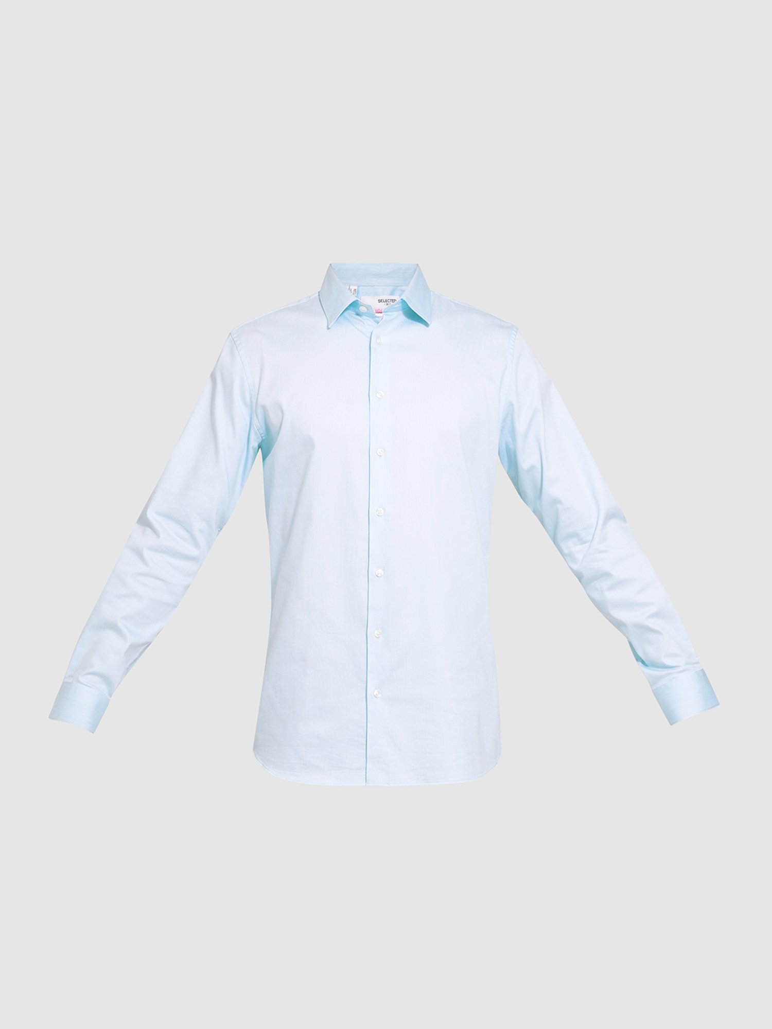 Selected Homme Blue Organic Cotton Slim Shirt