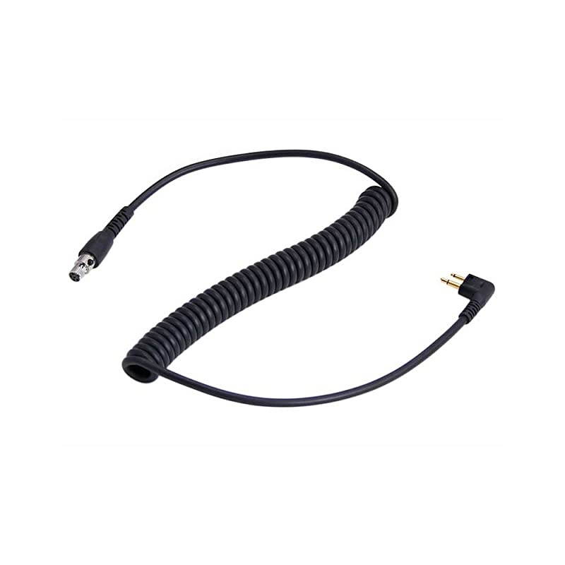 H41-CF Carbon Fiber Style Behind The Head Two Way Radio Headset with CC-MOT Coil Cord Cable for Motorola 2-Pin Radios